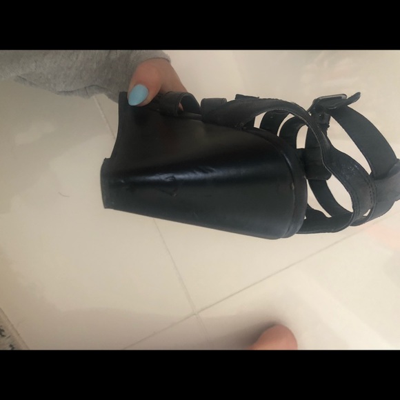 Nine West black gladiator wedges - Picture 3 of 6